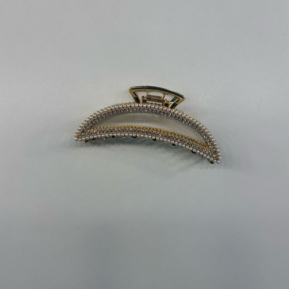 Elegant Gold and Silver Hair Clip